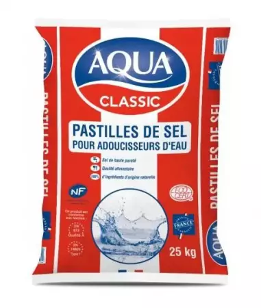 Sel adoucisseur eau pastille - Sac de 25KG